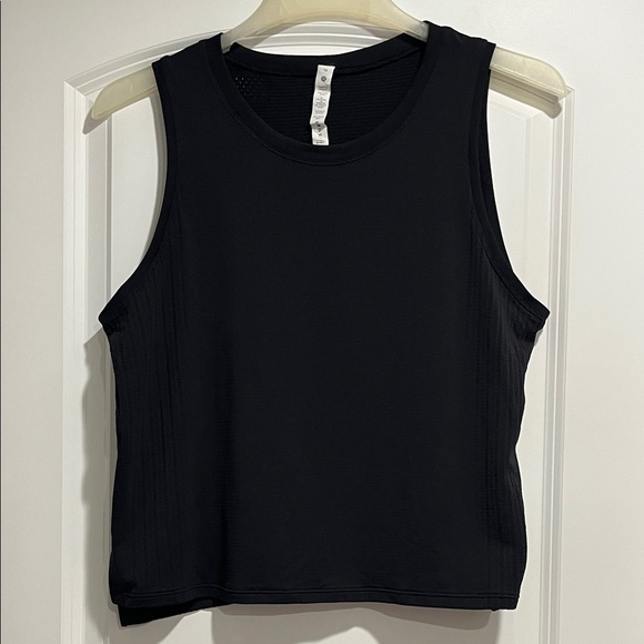 lululemon athletica Tops - Lululemon Athletica Black Perforated Mesh Tank Top